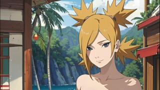 MOMEN TEMARI DAN NARUTO BERLIBUR KE PANTAI