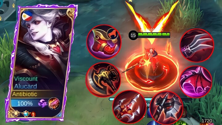 ALUCARD FULL RED BUILD (LIFESTEAL HACK!!!)🔥 9999+ LIFESTEAL? | MLBB - SlaughterZ