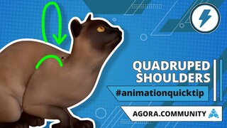 ⚡Animation Quick Tip | Quadruped Shoulders