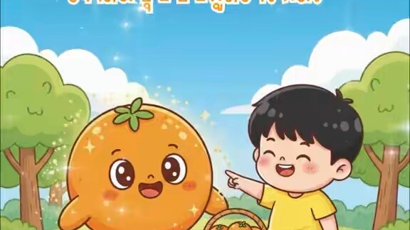 นิทานเด็ก ส้มปุ้บปั้บผู้สร้างพลัง