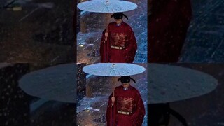 Xiao Zhan walked alone in the snow, becoming a major official at the court #shortsyoutube