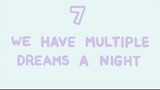8 facts about dreaming No 7 Multiple dreams