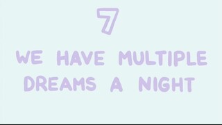 8 facts about dreaming No 7 Multiple dreams