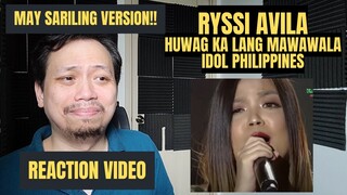 RYSSI AVILA  | HUWAG KA LANG MAWAWALA  | IDOL PHILIPPINES SEASON 2  - MUSICAL DIRECTOR REACTS
