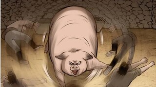 ราชาหมูลงมาจากภูเขาเพื่อแก้แค้นและตั้งใจจะกินครอบครัวของคนขายเนื้อที่น่าสงสาร