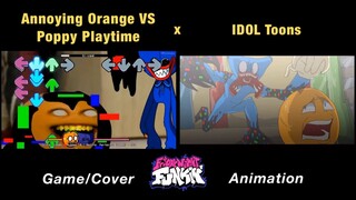 Annoying Orange VS Corrupted Poppy Playtime Co. | Come Learn With Pibby x FNF Animation x GAME