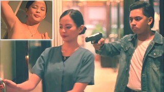 before robbing the bank asking for a prize first - movie story