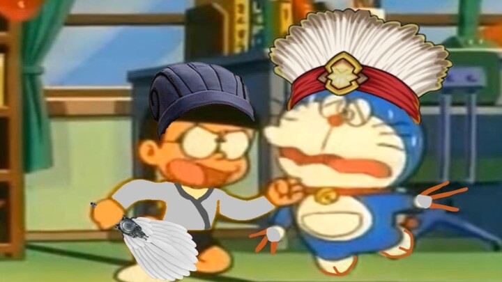Nobita captures Dora three times