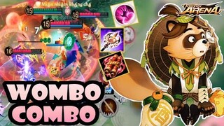 ⭐Onmyoji Arena⭐ Đỉnh cao WomboCombo với Tanuki Full phép là đây, khạc lửa bao thốn