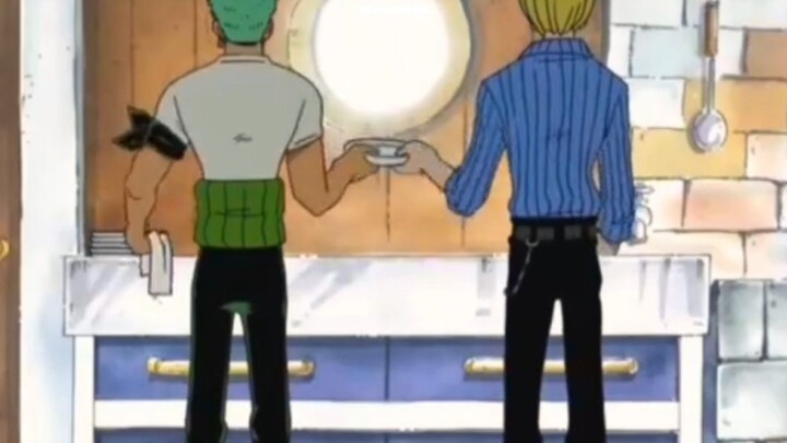moment kocak zoro sanji cuci piring 🤣