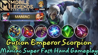 Mobile Legends: Bang Bang | GUSION SUPER FAST HAND MANIAC GAMEPLAY