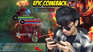 EPIC COMEBACK ALDOUS 650 STACK TEAM SUDAH SALING SERANG WAKTU NYA MODE SERIUS - Mobile legends