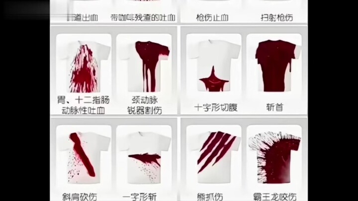 Vết máu do chấn thương ở các vị trí khác nhau… Vết đạn bắn liên thanh…