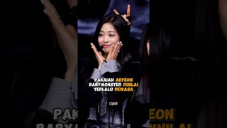 Pakaian #ahyeon #babymonster dinilai terlalu dewasa #shorts #kpop #viral