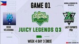 Risk Velkhana vs Lazy Esports Pro Game 01 | Juicy Legends Q3 2022