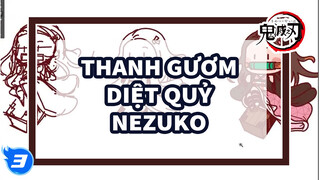 Vẽ Nezuko cute hột me, Thanh gươm diệt quỷ_3