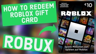 How to Redeem a Robux Gift Card (Roblox)