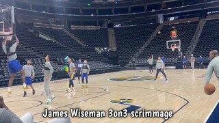 James Wiseman Working on 3 on 3 contact in Utah / James Wiseman Update