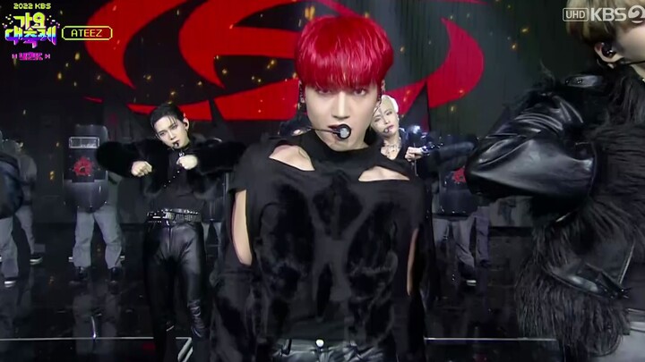 【4K 60 เฟรม】ATEEZ - T.O.P+Guerilla (221216 KBS UHD Music Festival)