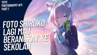 Shiroko berpose sebelum sampai di sekolah 😚🤭 | Toys Photography #71 (Part 1)