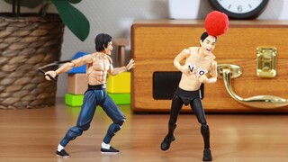 Animasi stop-motion丨Gambar kemunculan kembali nunchaku klasik Bruce Lee [Jiangtou 2:50] [Animist]