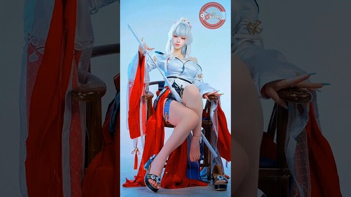Hiyuki So Cool 🥶❤️ Wuthering Waves Cosplay #shorts