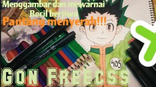 menggambar Gon Freecss Hunter x Hunter #bestofbest