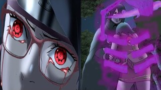 Kekuatan Mangenkyo Sharingan Sarada Bangkit dan Sadarkan Sasuke dari mantra Eida - Boruto Chapter 80