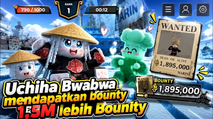 Uchiha Bwa Bwa Akhirnya memiliki Bounty 1,5M lebih #NakamaFestival2