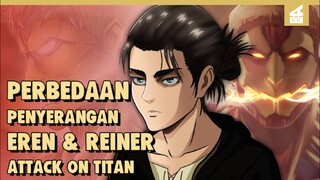 Dua Iblis Yang Berbeda!! INILAH PERBEDAAN PENYERANGAN EREN & REINER