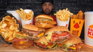 (ASMR) BURGER KING MUKBANG