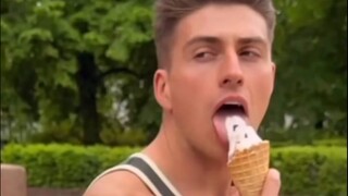 Just eating ice cream