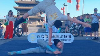 大家说看完被美哭了！在西安城墙上表演的《美丽的神话》