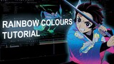How to Do Rainbow Colour Effects on Anime Edits!