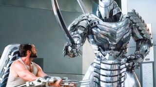 الذئب الصلب يتعرض للضرب المبرح من قبل دُرّاع عملاق، بل وتم قطع مخالبه المصنوعة من الفولاذ المعدني، ف