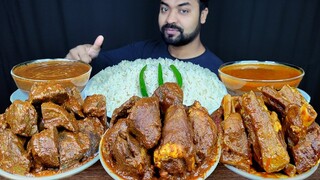 MUTTON LIVER CURRY, SPICY MUTTON CURRY, MUTTON HEART CURRY, RICE, GRAVY ASMR MUKBANG EATING SHOW ||