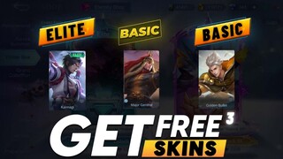 CHANCE TO GET 1 ELITE + 2 BASIC SKIN WITHOUT SPENDING DIAMONDS  | MLBB