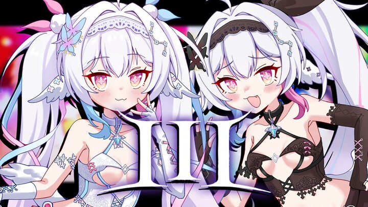白色🤍黑色🖤双人翻跳⚡️III⚡️3DLIVE现场