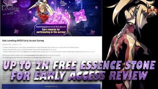 [Solo Leveling: Arise] - Early Access players get a Bonus 1k essence stones & OFFICIAL EA Survey!