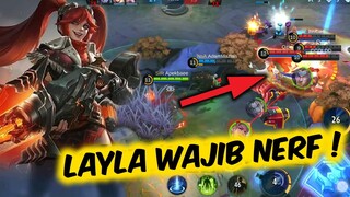 SETELAH LIHAT VIDEO INI BARU AKU TAHU LAYLA WAJIB NERF !! RANK FULL TEAM GAMEPLAY !! MLBB