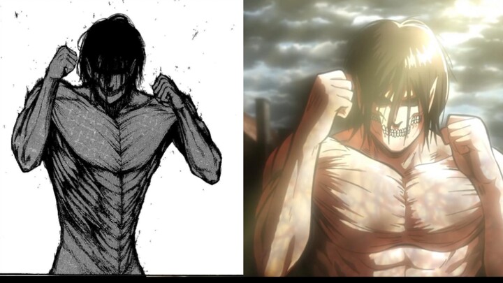 Attack on Titan comic comparison animation issue 6