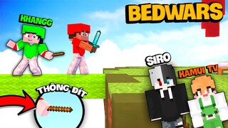 BEDWARS KHANGG DÙNG CÀ RỐT KAMUI TV VÀ MŨ SIRO OFFICIAL LÀM HIGHLIGHT SIÊU BÁ ĐẠO !! (Minecraft PVP)