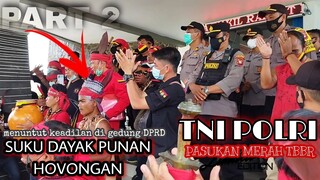 AUDIENSI SUKU DAYAK PUNAN BERSAMA PASUKAN MERAH TBBR