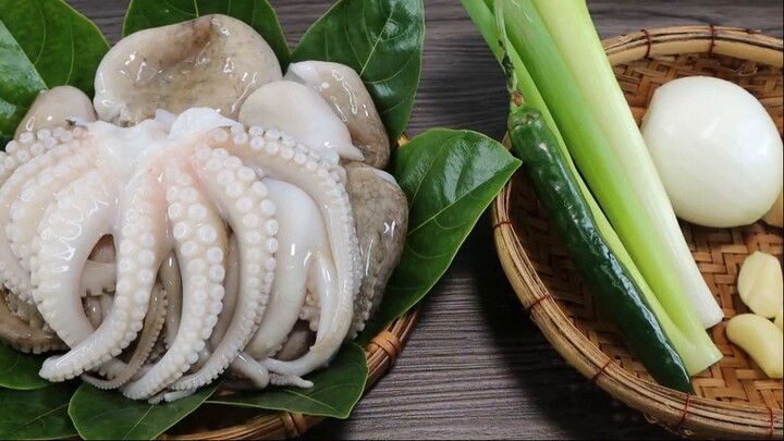 Cách làm BẠCH TUỘC XÀO CAY HÀN QUỐC Thơm Ngon Hấp Dẫn