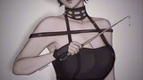 Mikasa cosplaying as Yor Forger🛐
