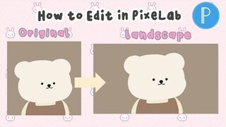 How to Edit Portrait to Landscape photo on PixeLab | Peachy Grace