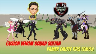 MOBILE LEGENDS ANIMATION | GUSION VENOM SQUAD SULTAN PAMER EMOTE RRQ LEMON