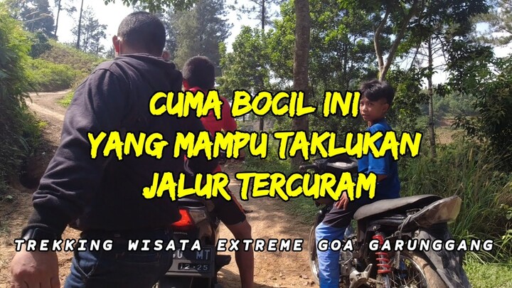 HANYA BOCIL INI YANG MAMPU LEWATI JALUR TERCURAM CUMA PAKAI REM DEPAN DOANG | TRIP GOA GARUNGGANG