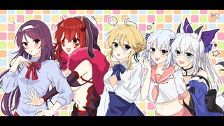 [Hololive Not Holo Vietsub Cover Song]Super☆Affection - Fubuki \Tamaki\Dora\Amber\Gundo