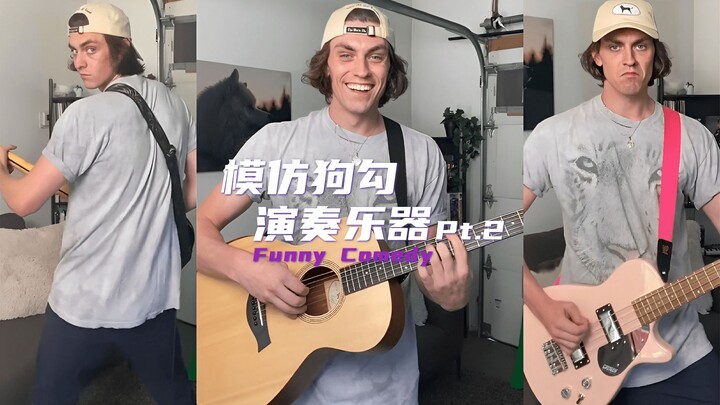Imitating Different Dog Breeds Playing Musical Instruments Pt. 2